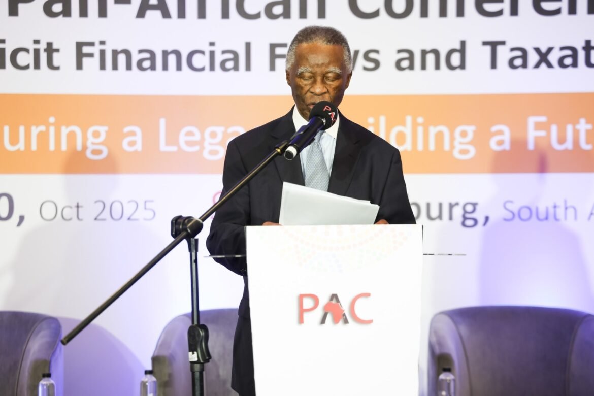 H.E. Thabo Mbeki Former President of South Africa, Chairperson of the High-Level Panel Report on IFFs out of Africa (TBC) H.E. Thabo Mbeki Former President of South Africa, Chairperson of the High-Level Panel Report on IFFs out of Africa (TBC) addressing delegates
